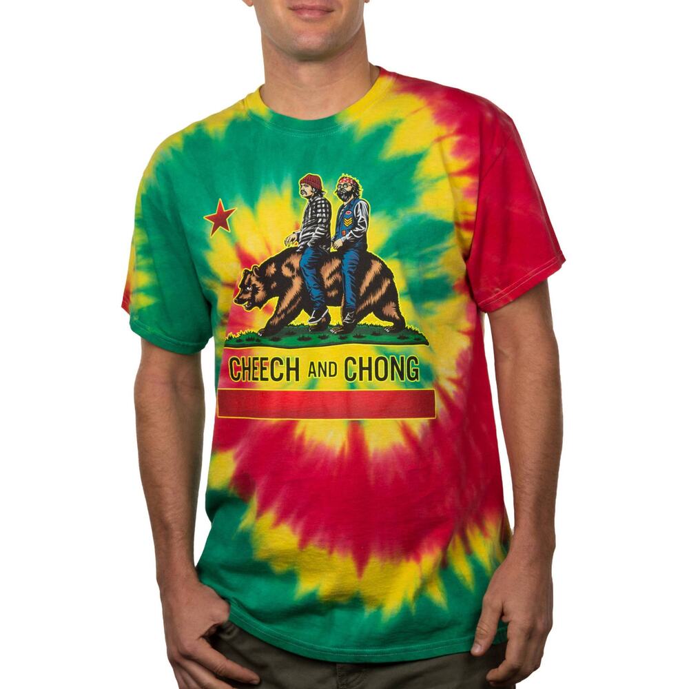 Vintage Cheech and Chong Tie Dye Graphic Tee Med